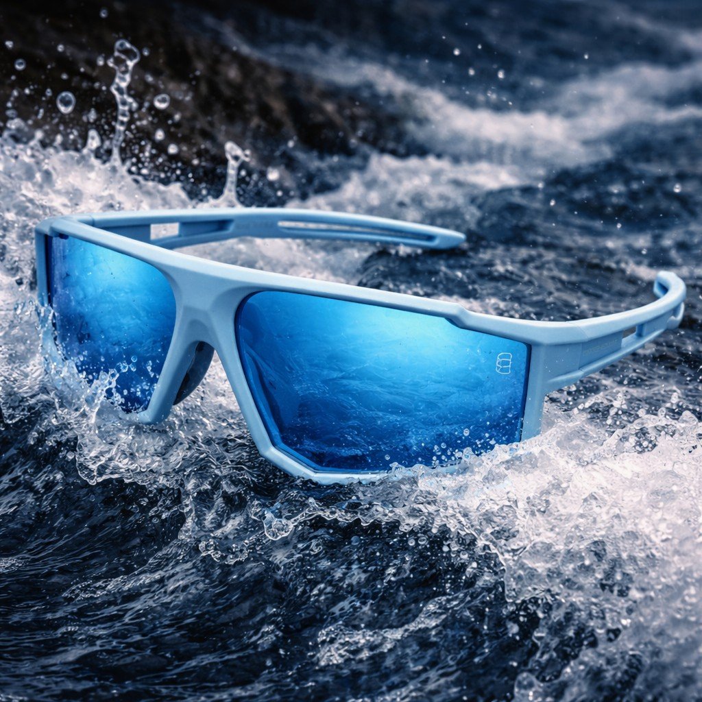 Blue frame sport kids sunglasses Blue frame sport kids sunglasses