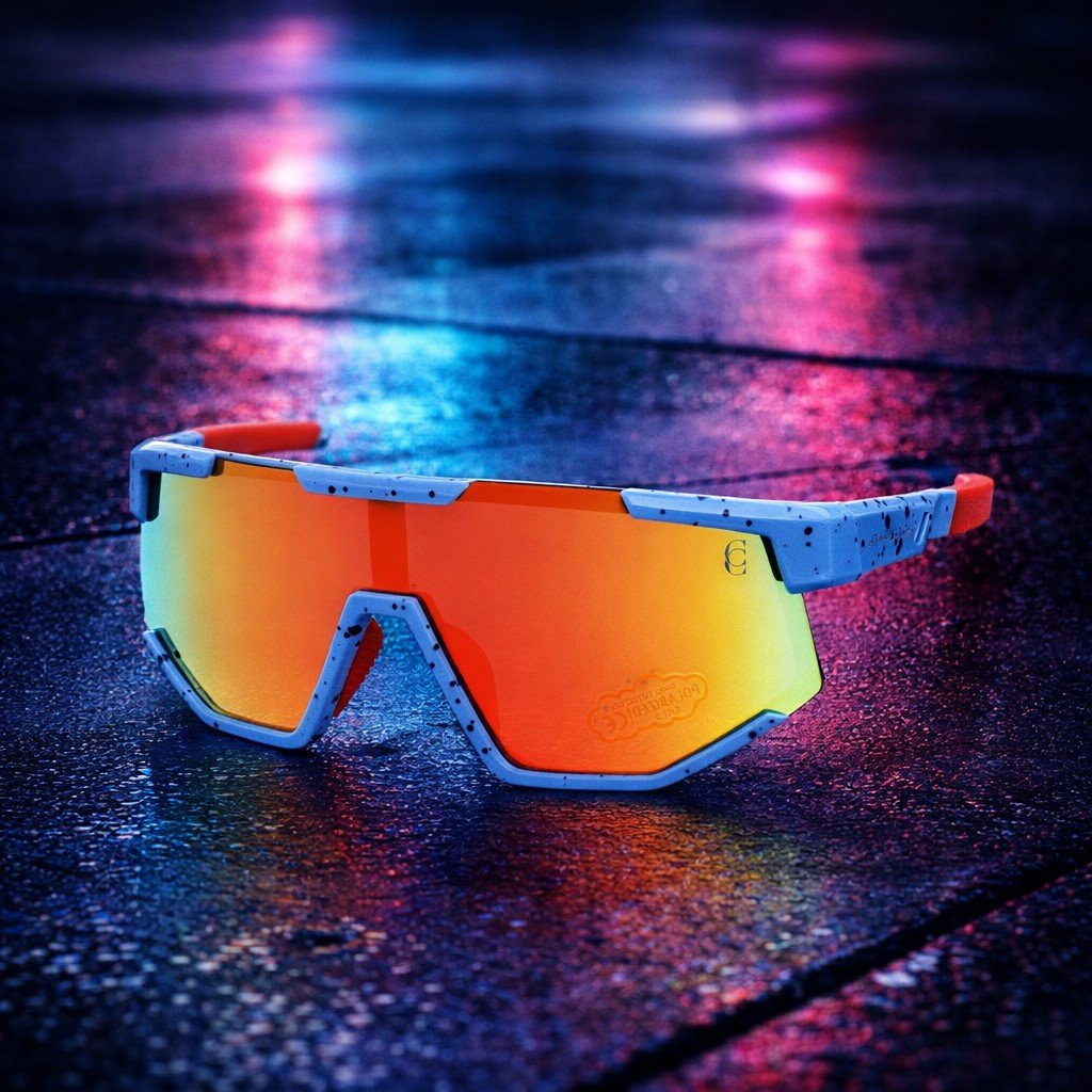 Orange frame sporty kids sunglasses Orange frame sporty kids sunglasses